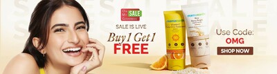 Mamaearth - Oh My Goodness Sale : Buy 1 Get 1 Free + 5% Off