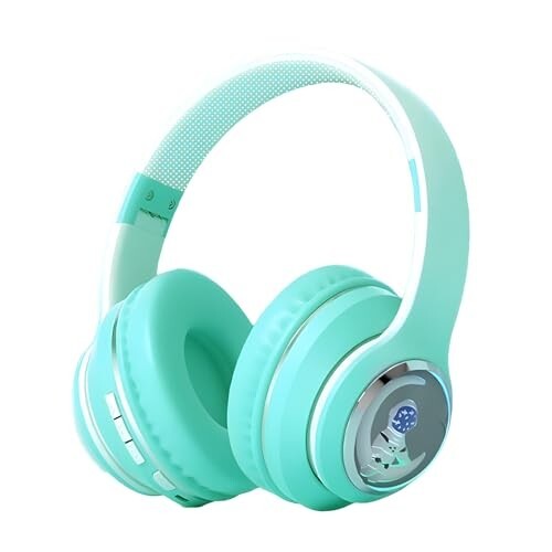 GameSir Newly Launches Astro Junior Premium, Wireless Bluetooth, Over-Ear Headphones, Foldable, and Built-in Mic,5 Hours of Music & Talk Time, Ideal for Kids & Adults Men & Women (Green)