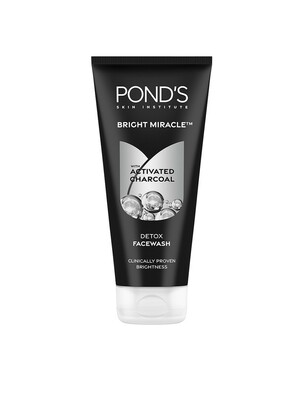 Ponds Bright Miracle Detox Facewash With 10X Power Of Charcoal 200g - Face Wash And Cleanser