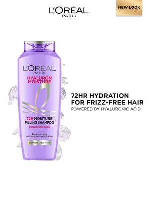 LOreal Paris Hyaluron Moisture 72H Moisture Filling Shampoo With Hyaluronic Acid 340 Ml - Shampoo