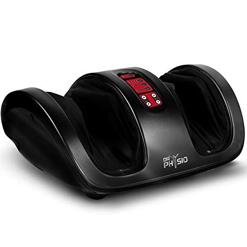 Dr Physio USA 1019 Electric Foot Massager Machine for Pain Relief, Muscle Relaxation & Improving Blood Circulation with Kneading Function, Calf & Leg Massager (Black)