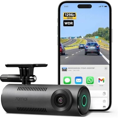 70mai M310 DashCam, 2K Resolution, Type-C Interface, Voice Control Upto 256GB Supported