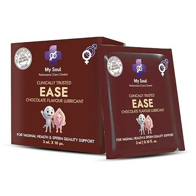 My Soul ChocoLux Chocolate Flavoured Edible Intimate Lube 10 Single-Use Sachets
