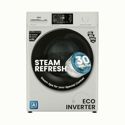 IFB 6 Kg 5 Star, DeepClean® Technology, AI Powered, Fully Automatic Front Load Washing Machine (DIVA GXN 6010 CMS, PowerSteam®, 9 Swirl, Steam Refresh, Inbuilt Heater, Eco Inverter, Grey)