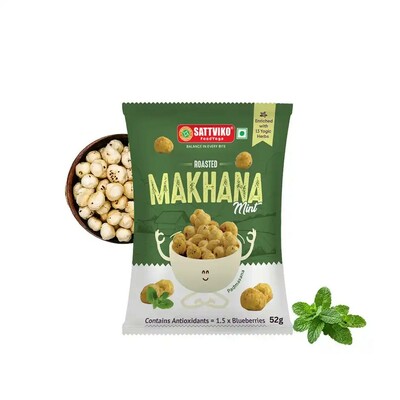 Zepto : Sattviko Antioxidant Mint Roasted Makhana 50 g