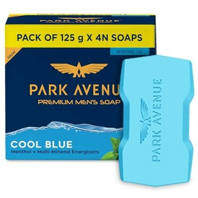 Park Avenue Premium Men’s Soaps for Bath 125g (Pack of 4)  (114/- with SNS)