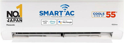 Panasonic 1.0 Ton 3 Star Wi-Fi Inverter Smart Split AC