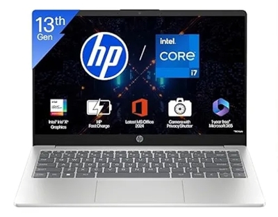 HP 15, 13th Gen Intel Core i7-1355U  FHD, Anti-Glare Laptop (16GB DDR4, 512GB SSD)