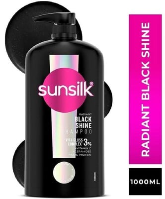 SUNSILK Radiant Black Shine Shampoo (1 L) at ₹ 399