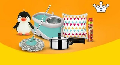 Home & Kitchen GET UP TO ₹300 BACK 6% offer, Min order: ₹3000