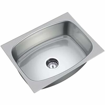 304 Grade Stainless Steel Single Bowl Handmade Kitchen Sink (18" x 16" x 9")