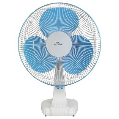 RR Signature Centaur 400 MM Table Fan For Home & OfficeWhite-Blue