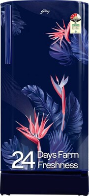Godrej 183 L Direct Cool Single Door 3 Star Refrigerator  (Floral Blue)