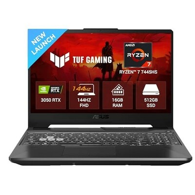 ASUS TUF A15 (2025) AMD Ryzen 7 7445HS,RTX 3050-4GB,75W TGP,16GB