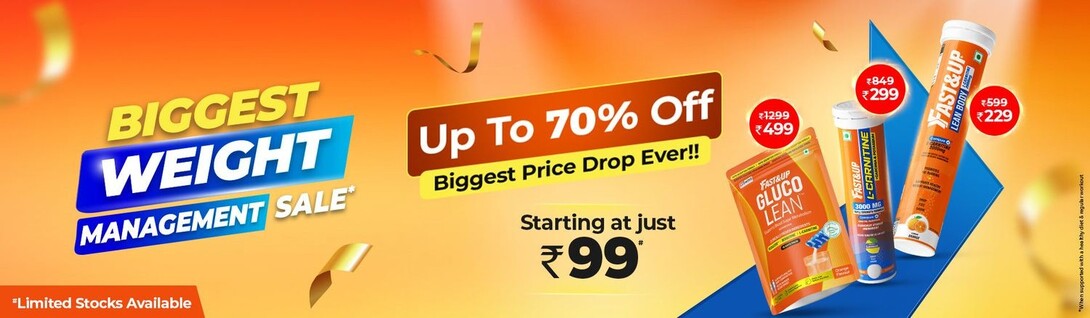 Save Up to 70% on Fast&Up Weight Management Sale!
