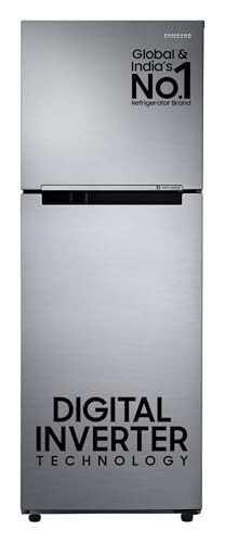 Samsung 236 L, 3 Star, Digital Inverter, Frost Free Double Door Refrigerator (Silver, Elegant Inox)