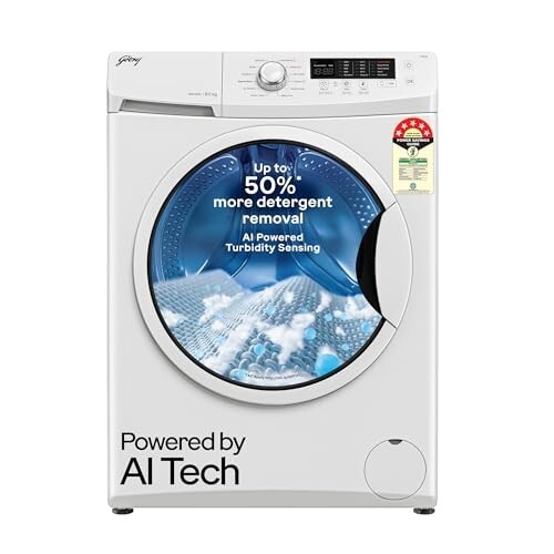 Godrej 8 Kg 5 Star, AI Powered Fully Automatic Front Load Washing Machine