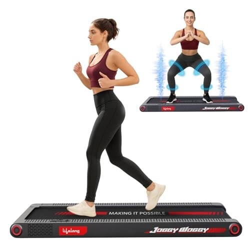 Lifelong Walking Pad Treadmill for Home| 4 HP Peak Motorised Treadmill | Supports 120kg
