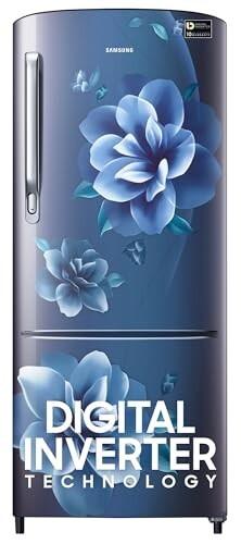 Samsung 183 L, 4 Star, Digital Inverter, Direct-Cool Single Door Refrigerator (RR20C1724CU/HL, Camellia Blue)