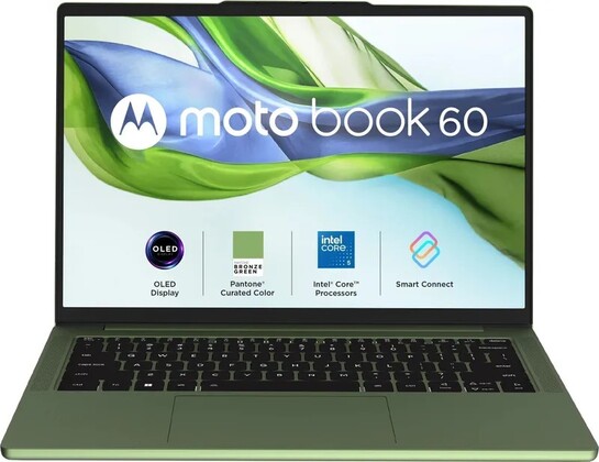 MOTOROLA Motobook 60 Full Metal OLED (i5 14th Gen) Intel Core 5 (Series 2) 210H - 14IRH10R Thin and Light Laptop