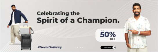 Uppercase - Celebrating the Spirit of a Champion. Upto 50% Off