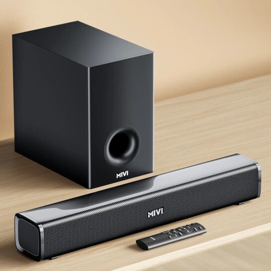 Mivi Fort H120 Soundbar, 120 Watts,BT v5.1 120 W Bluetooth Soundbar (Black, 5.1 Channel)