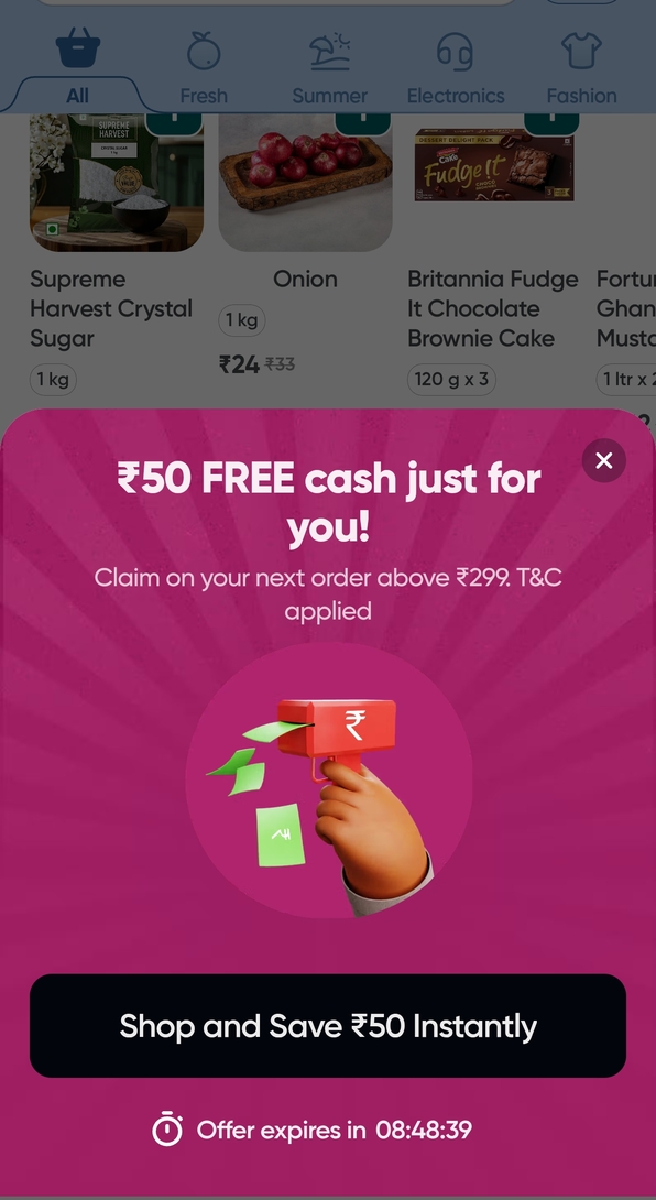Random Cash Swiggy Instamart: FREE Cash Credited to some random accounts. Freecash ...