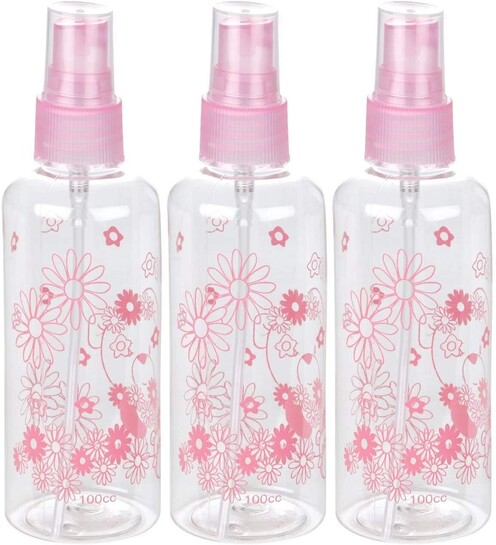 Kabeer Art 100Ml Empty Cute Bear And Floral Refillable Fine Mist Sprayer Spray Bottle Atomizer With Ultra-Fine Mist Pump For Beauty