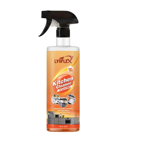 Liquid Kitchen Cleaner Foam Spray Oil Grease and Stain Removal 500ml Bubble Foam | For Daily Surface Cleaning | Suitable for Gas Stove, Countertop, Chimney & Grime Remover