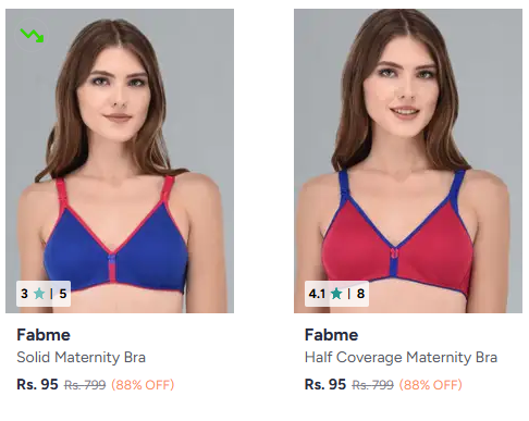 Upto 88% off Fabme Bra