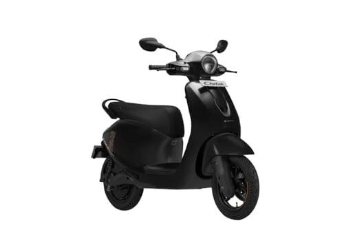Chetak C2501 by Bajaj Auto High Speed Electric Scooter with charger - Glossy Active Black - Ex-Showroom