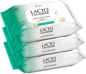 Lacto Calamine Daily Cleansing wipe with Aloe Vera, Cucumber, Vit...more