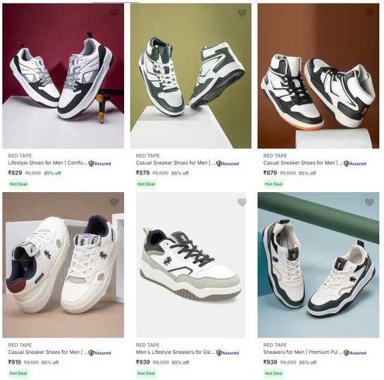 Red tape sneakers @ Up to 85% Discount