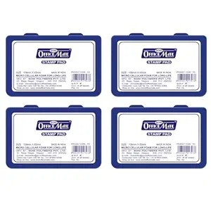 Soni Officemate Small Stamp Pad Blue Pack of 4