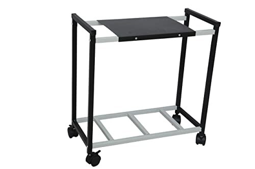 Lepose Inverter Trolley for Home Trolly, Inverter with Battery Trolly, Inverter Battery Trolly, Inverter Stand for Home, Inverter Trolley, Metal Inverter Trolly (Black)