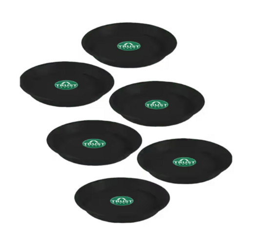 Instamart : Trustbasket Round Tray Plates (6 pcs, 6 Inch) 