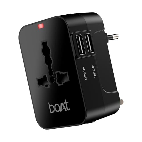 Boat Universal Travel Adapter C10 Compatible with US, UK, EU & AU Plug Types