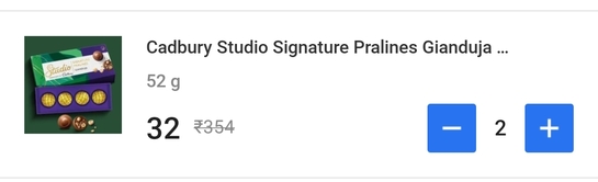 LOOT CADBURY CHOCOLATE Studio Signature Pralines Gianduja Hazelnut Chocolate Gift Pack Truffles