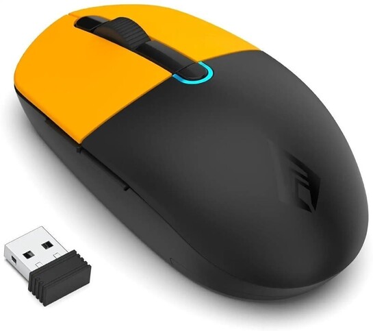 Archer Tech Lab Precision 300 Wireless Mouse (Orange, Black)