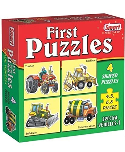 Smart - 1025 First Puzzles - Special Vehicles I, Multicolor