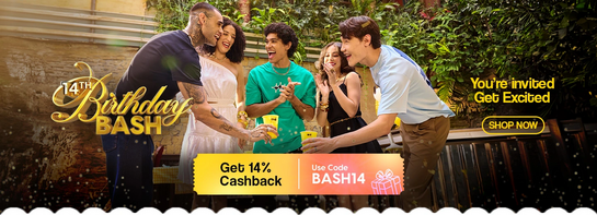 Bewakoof - 14th Birthday Bash - BASH14 - Get EXTRA 14% Cashback on all orders above Rs.499.
