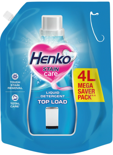 Grocery - Henko Stain Care Detergent Liquid Top Load 4L(location specific)