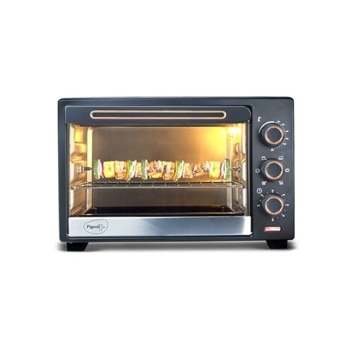 Pigeon Electric Oven (12383) 20 Liters OTG with Grill and Rotisserie (Grey)
