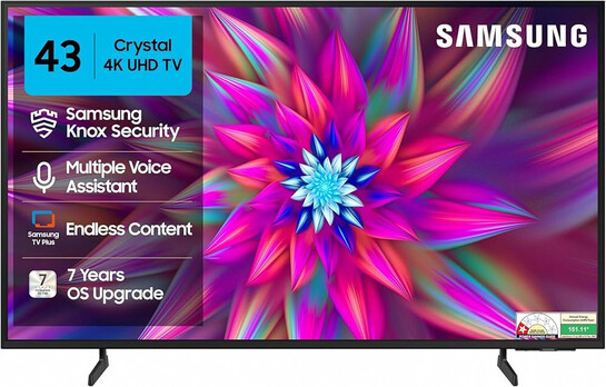 Samsung 108 cm (43 inches) Crystal 4K Vista Pro Ultra HD Smart LED TV UA43UE86AFULXL 