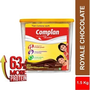 COMPLAN Nutrition Drink Powder for Children, Royale Chocolate Flavour, Jar (1.5 kg)