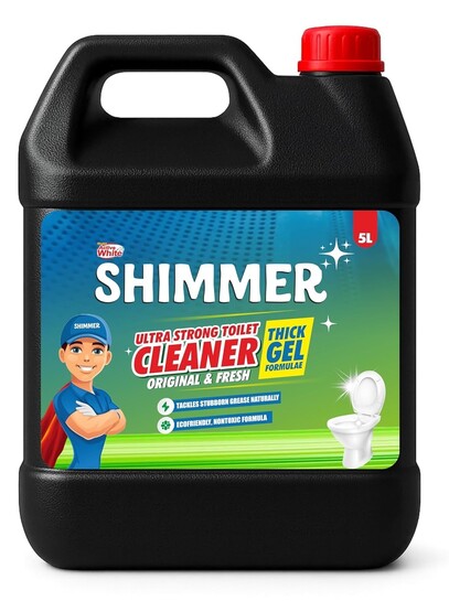 Shimmer Ultra Strong Toilet Cleaner Liquid - 5L Mega Jar