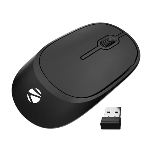 Zebronics Wireless Mouse, 2.4GHz, 1200 DPI (Dazzle 10, Black)
