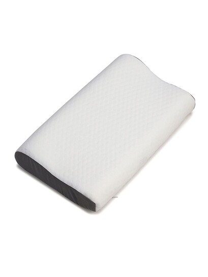 Status White And Black Contour Memory Foam Filled Polyester Pillow 50 CM X 30 CM X 10 CM 