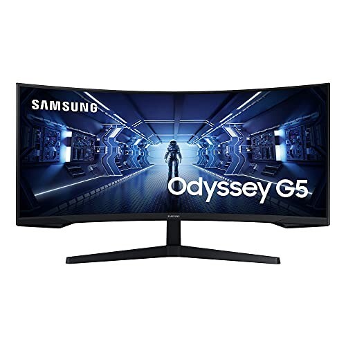 Samsung 34"(86.42cm) Odyssey G5 Curved Gaming Monitor | Black