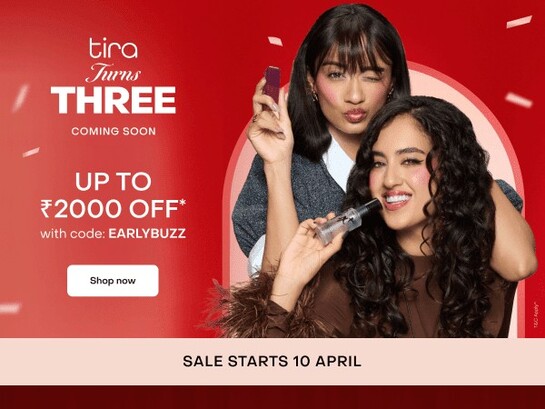 (Upcoming) Tira Turns Three - Upto ₹2000 off with coupon code [Sale Starts from ₹10th April]